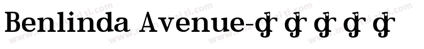 Benlinda Avenue字体转换